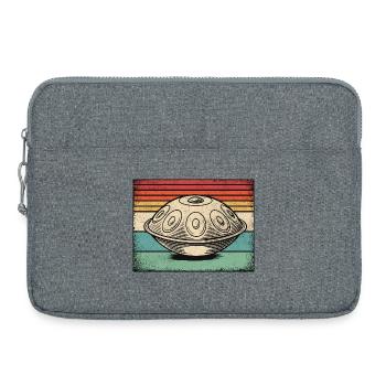 Handpan Hang Drum Retro - Laptoptasche 15" - Grau meliert - Vorne