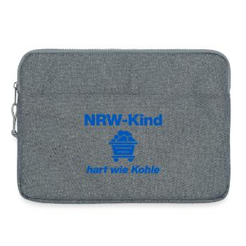 ENFANT NRW : DUR COMME DU CHARBON ! GLÜCK AUF, NRW, RUHR - Sacoche pour ordinateur portable 15 pouces - gris chiné - Devant