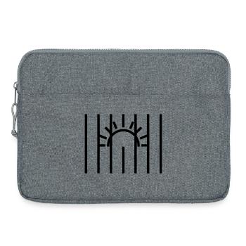 Sun Behind Bars Prison - Laptop bag 15" - heather grey - Front