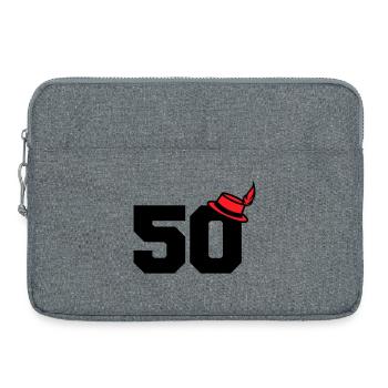50 - Sacoche pour ordinateur portable 15 pouces - gris chiné - Devant