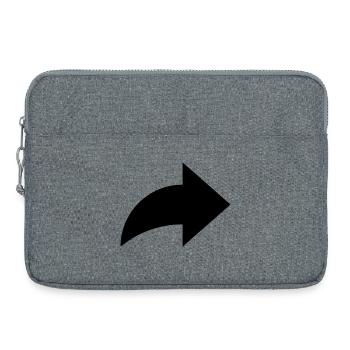 Pfeil, share - Laptoptasche 15" - Grau meliert - Vorne