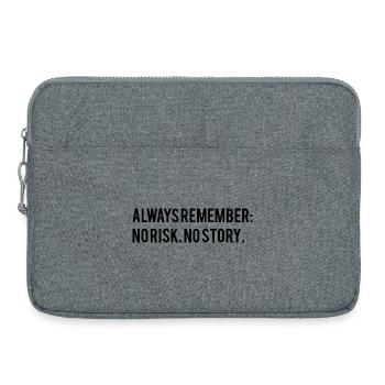 Dicton motivant - Sacoche pour ordinateur portable 15 pouces - gris chiné - Devant