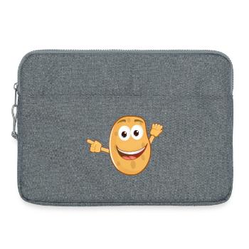 Pomme de terre - Sacoche pour ordinateur portable 15 pouces - gris chiné - Devant