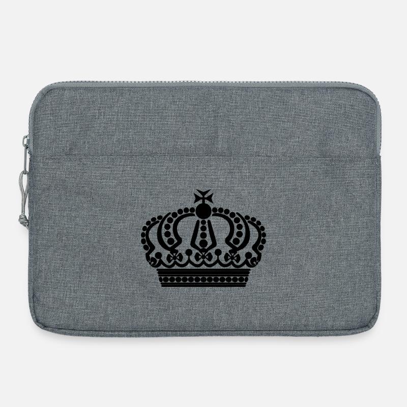 Black crown - Laptop bag 15" - heather grey