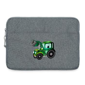 Tracteur à chargement frontal pour tracteurs et ventilateurs agricoles - Sacoche pour ordinateur portable 15 pouces - gris chiné - Devant