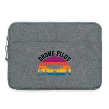 Drohnen-Pilot - Laptoptasche 15" - Grau meliert - Vorne