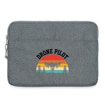 Drohnen-Pilot - Laptoptasche 15" - Grau meliert - Vorne