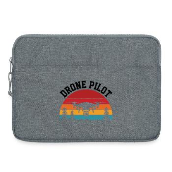 Drone Pilot - Laptop bag 15" - heather grey - Front