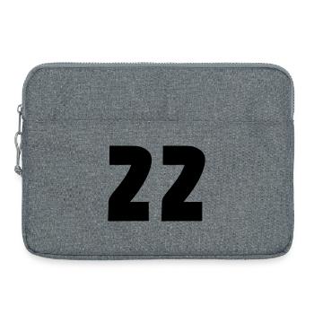 22 - Laptoptasche 15" - Grau meliert - Vorne