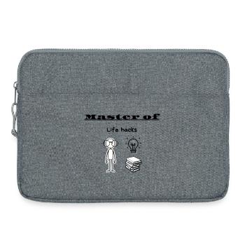 Meister-of-Life-Hacks - Laptoptasche 15" - Grau meliert - Vorne