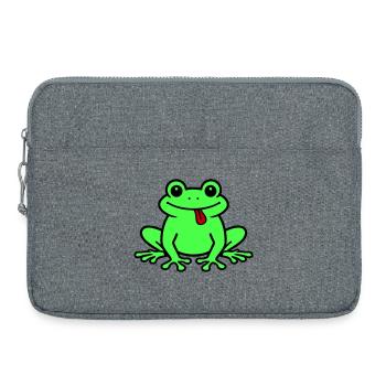 Toad Comic Frog - Laptop bag 15" - heather grey - Front