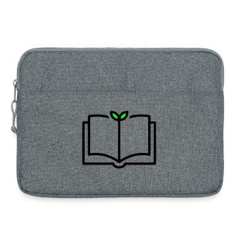 Livre : Apprentissage de la croissance des plantes - Sacoche pour ordinateur portable 15 pouces - gris chiné - Devant