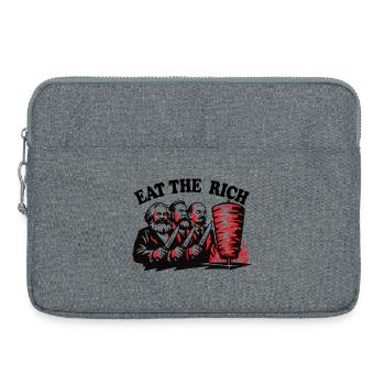 Mangez les riches - Marx Engels, Lénine - Döner Kebab - Sacoche pour ordinateur portable 15 pouces - gris chiné - Devant