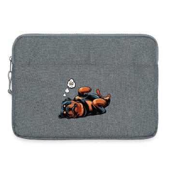 Rottweiler Propriétaire de Rottweiler Lovers - Sacoche pour ordinateur portable 15 pouces - gris chiné - Devant