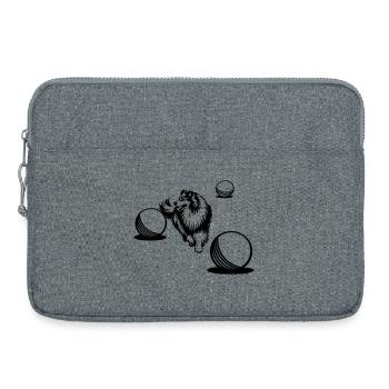 Collie à poil long Treibball Sport 2 (teintur) - Sacoche pour ordinateur portable 15 pouces - gris chiné - Devant
