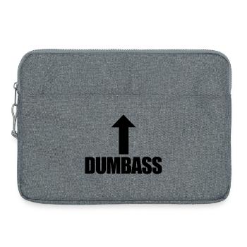 Fool Arrow Up Funny I'm a Dummko - Laptop bag 15" - heather grey - Front