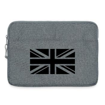 Plaine de drapeau Angleterre - Sacoche pour ordinateur portable 15 pouces - gris chiné - Devant