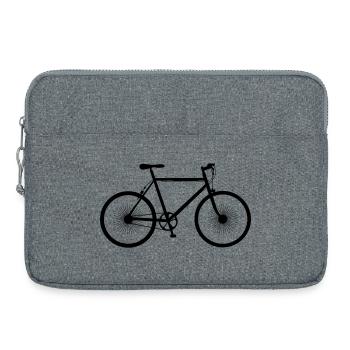 Fahrrad - Bike - Logo - Laptoptasche 15" - Grau meliert - Vorne