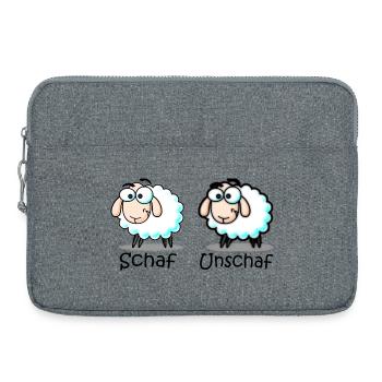 sheep - Laptop bag 15" - heather grey - Front