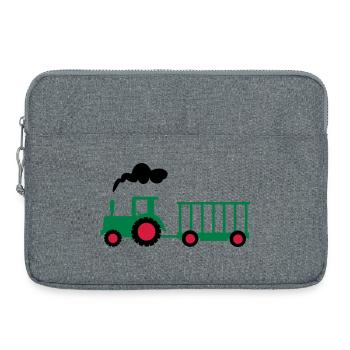 tracteur - Sacoche pour ordinateur portable 15 pouces - gris chiné - Devant