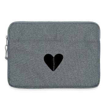 Heartbreak black - Laptoptasche 15" - Grau meliert - Vorne