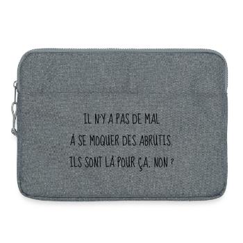 Cinéma / Citation / Série télé / Geek - Sacoche pour ordinateur portable 15 pouces - gris chiné - Devant