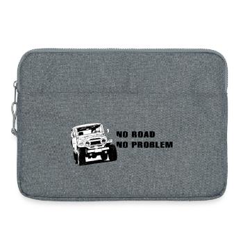 Landcruiser BJ40 No Road No Problem - Sacoche pour ordinateur portable 15 pouces - gris chiné - Devant