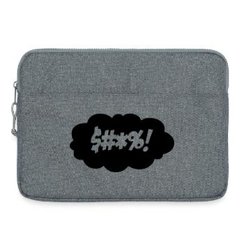 Une malédiction dans un nuage pensant $#*%! * - Sacoche pour ordinateur portable 15 pouces - gris chiné - Devant