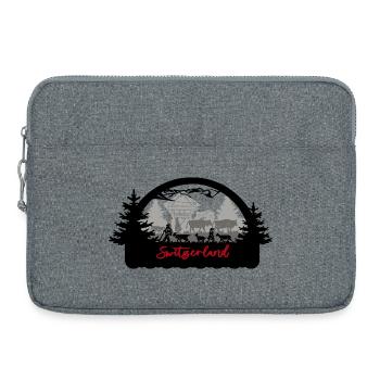 Switzerland Scherenschnitt - Laptoptasche 15" - Grau meliert - Vorne
