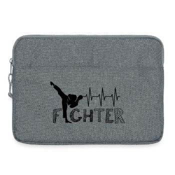 Pulse Kick Arts martiaux Karaté Kickboxing Symbol Team - Sacoche pour ordinateur portable 15 pouces - gris chiné - Devant