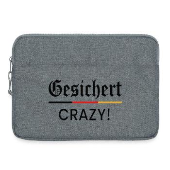 Gesichter Crazy  - Laptoptasche 15" - Grau meliert - Vorne