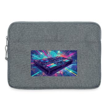 J’adore la musique - Sacoche pour ordinateur portable 15 pouces - gris chiné - Devant