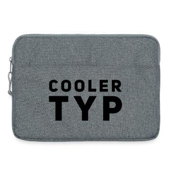 This is what a cool guy looks like - Laptop bag 15" - heather grey - Front