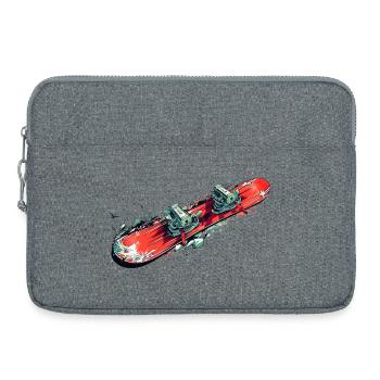 Snowboard - Laptoptasche 15" - Grau meliert - Vorne