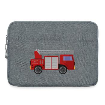 Feuerwehrauto - Laptoptasche 15" - Grau meliert - Vorne