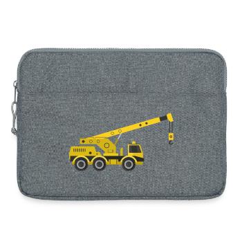 Kranwagen - Laptoptasche 15" - Grau meliert - Vorne