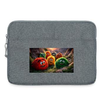 Joyeuse Amusement Monstre Léger et Léger à la Pixar - Sacoche pour ordinateur portable 15 pouces - gris chiné - Devant