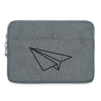 Avion en papier - Sacoche pour ordinateur portable 15 pouces - gris chiné - Devant