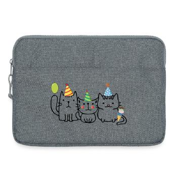 Anniversaire - Sacoche pour ordinateur portable 15 pouces - gris chiné - Devant