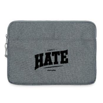 SImply hate everyone - Laptoptasche 15" - Grau meliert - Vorne
