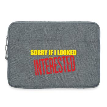 sorry - Laptoptasche 15" - Grau meliert - Vorne