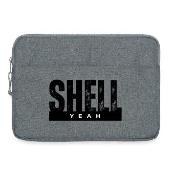 Yeah Bold Lettering on Black - Sacoche pour ordinateur portable 15 pouces - gris chiné - Devant