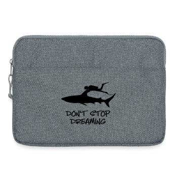 Hai tauchen - Laptoptasche 15" - Grau meliert - Vorne