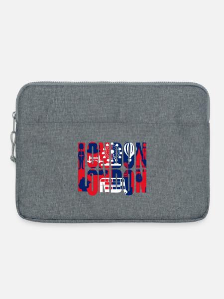 LONDON - Laptoptasche 15" - Grau meliert
