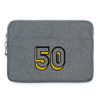 50. ANNIVERSAIRE. HAPPY BIRTHDAY - Sacoche pour ordinateur portable 15 pouces - gris chiné - Devant