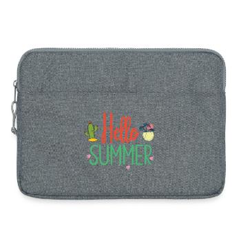 Hallo Sommer - Laptoptasche 15" - Grau meliert - Vorne