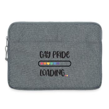 Mois de la fierté LGBTQ - Gay Pride. Chargement - Sacoche pour ordinateur portable 15 pouces - gris chiné - Devant