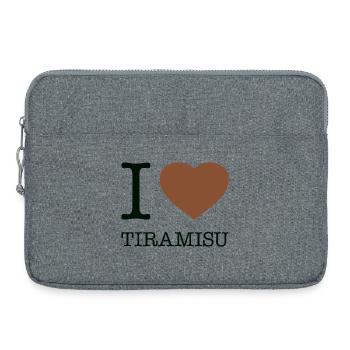 I LOVE TIRAMISU - Laptop bag 15" - heather grey - Front