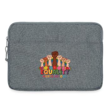 Mois de la fierté LGBTQ - L’égalité ne fait de mal à personne - Sacoche pour ordinateur portable 15 pouces - gris chiné - Devant