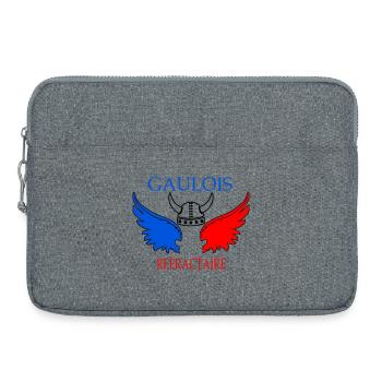 Dreifarbige Flügel der refraktären Gallier - Laptoptasche 15" - Grau meliert - Vorne